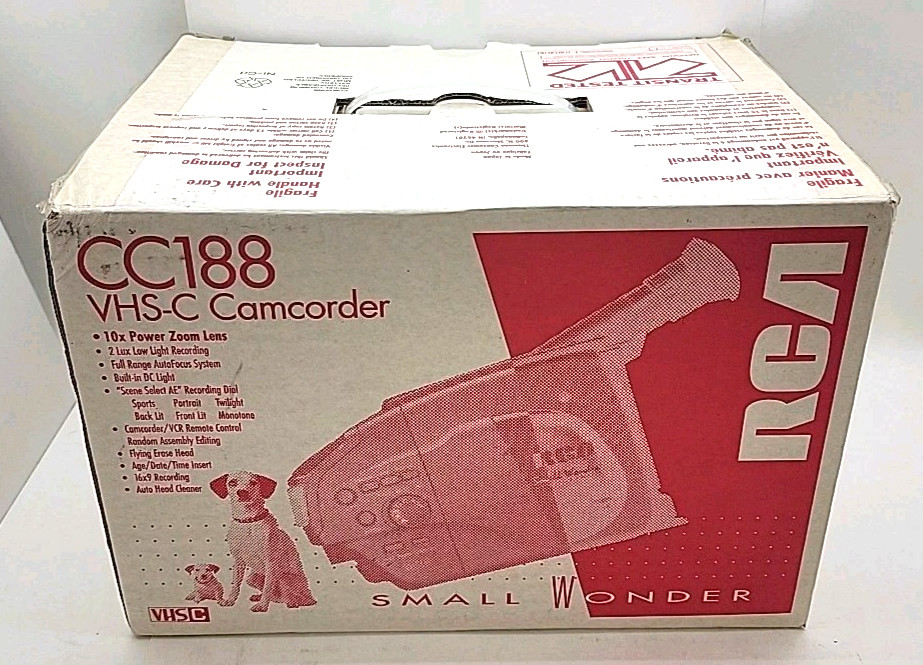 Original Box for RCA CC188 VHS-C Camcorder (empty box only)