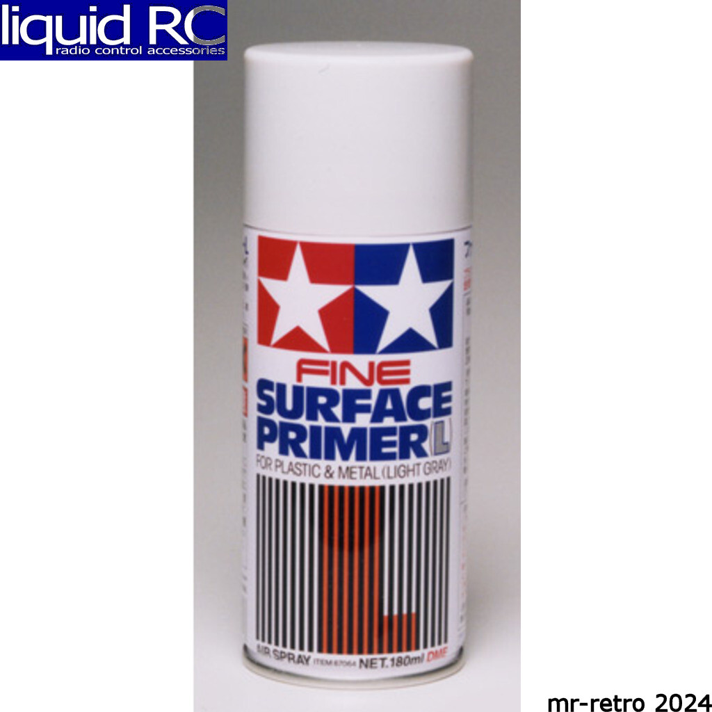 Tamiya USA TAM87064 Gray Fine Surface Primer L 180ml Spray Can
