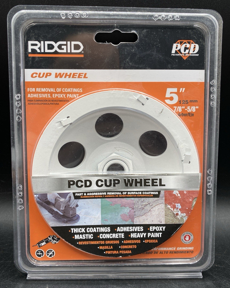 PCD Cup Wheel 5 in.  RIDGID