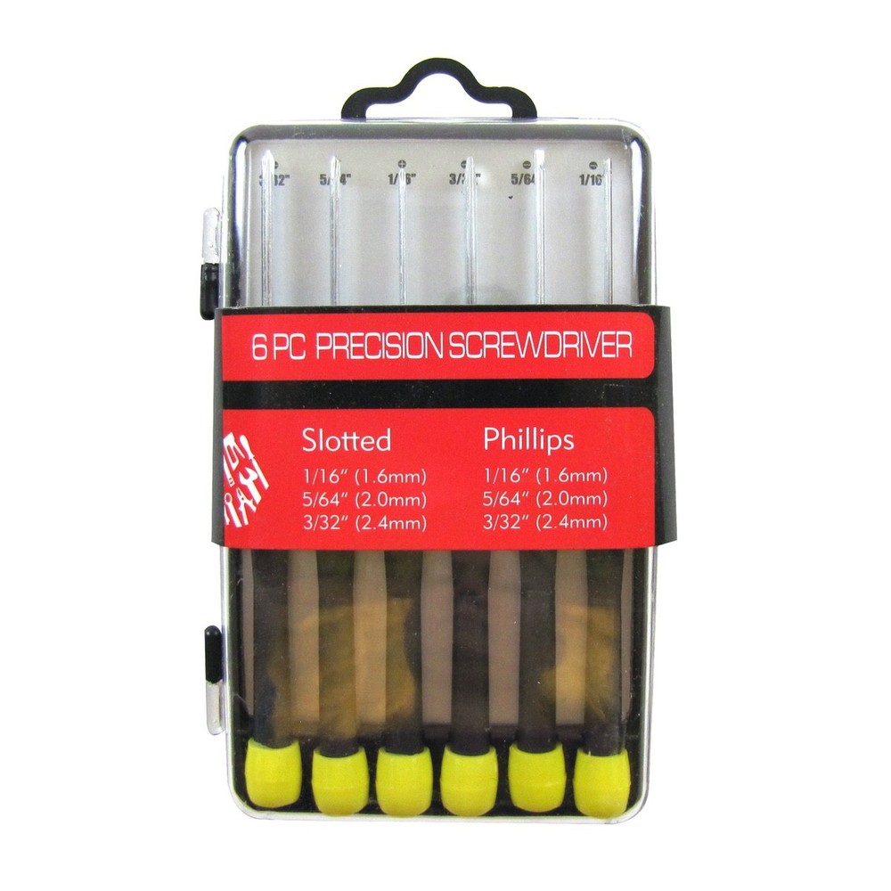 6pc Precision Small Phillips Flat Head Screwdriver Set Glasses Electronics Tool