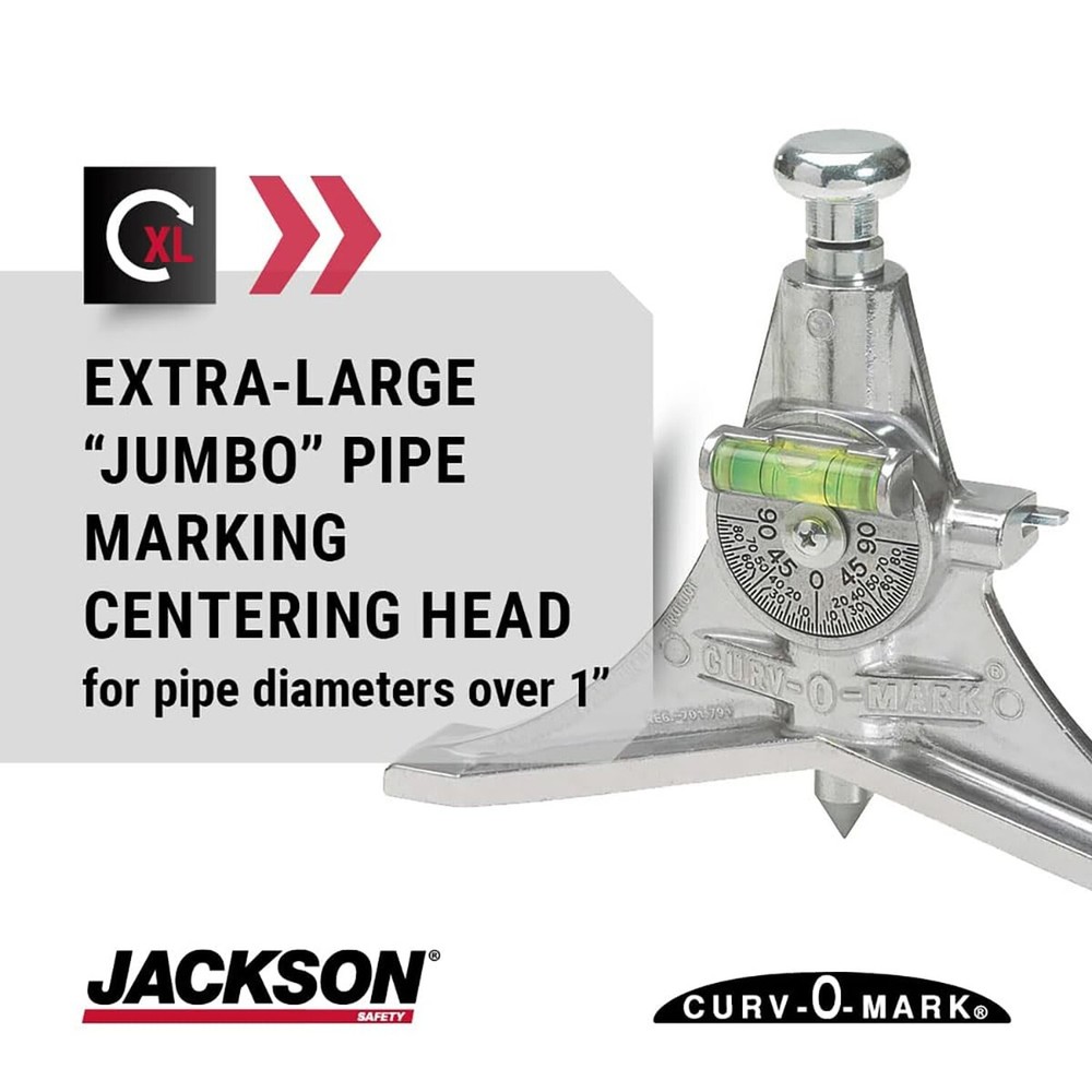 Jackson Safety Pipe Marker Centering Tool - Standard 8" Y-Type Head measures ...