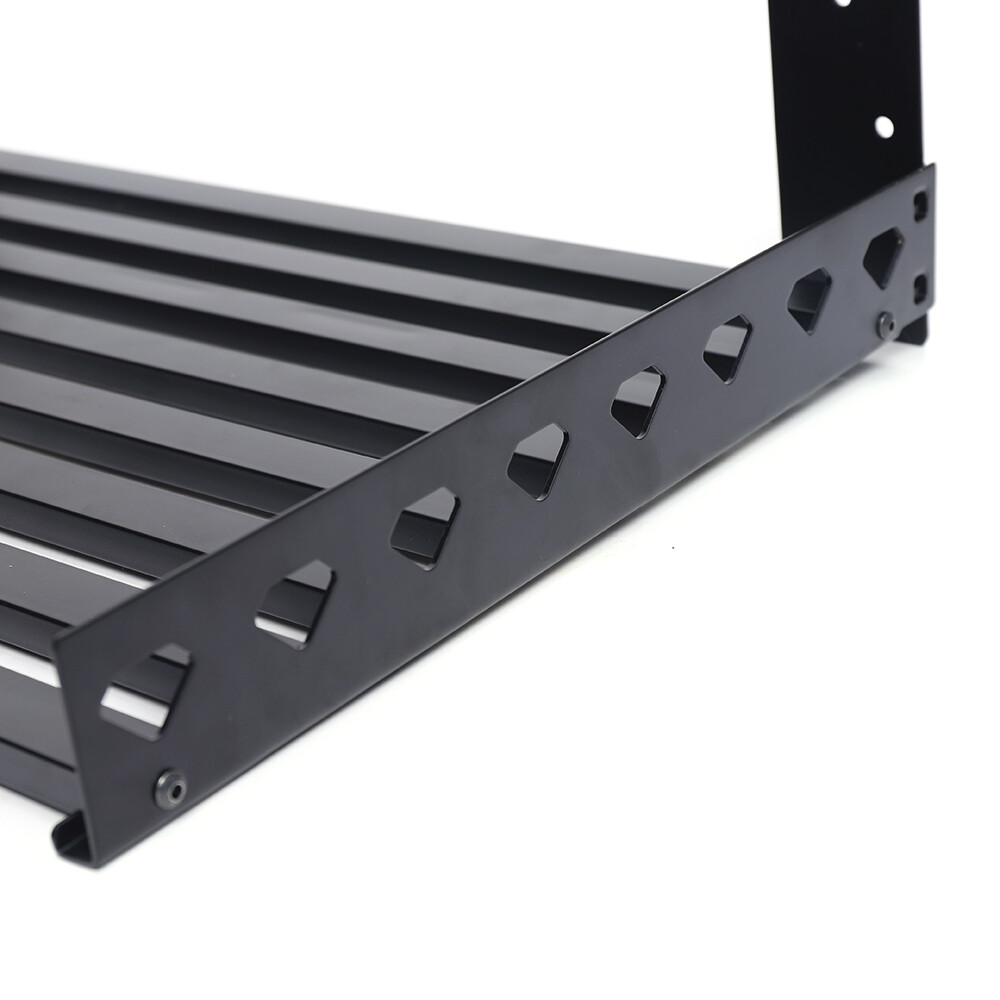 Microwave Oven Bracket Shelf Kitchen Holder Storage Rack Wall Mount with 4 Hooks