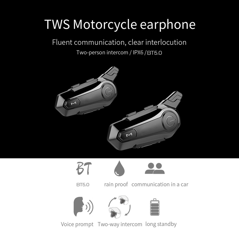 Motorcycle with Headset Waterproof Universal V2K9