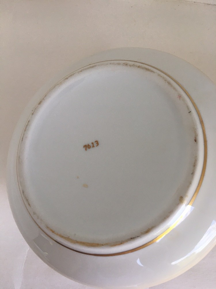 Antique Victorian Gilt Ceramic Powder Box