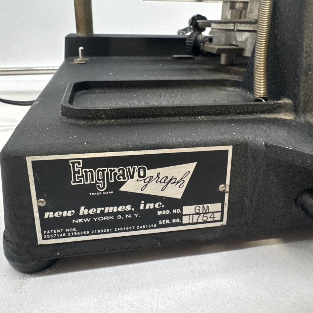 New Hermes Engravograph Engraving Machine Model GM