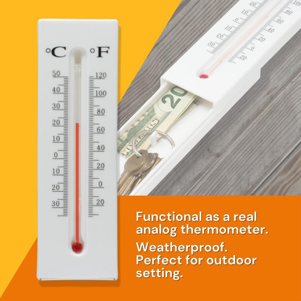 Storage Containers For Valuables Wall-mounted Secret Safe Thermometer active