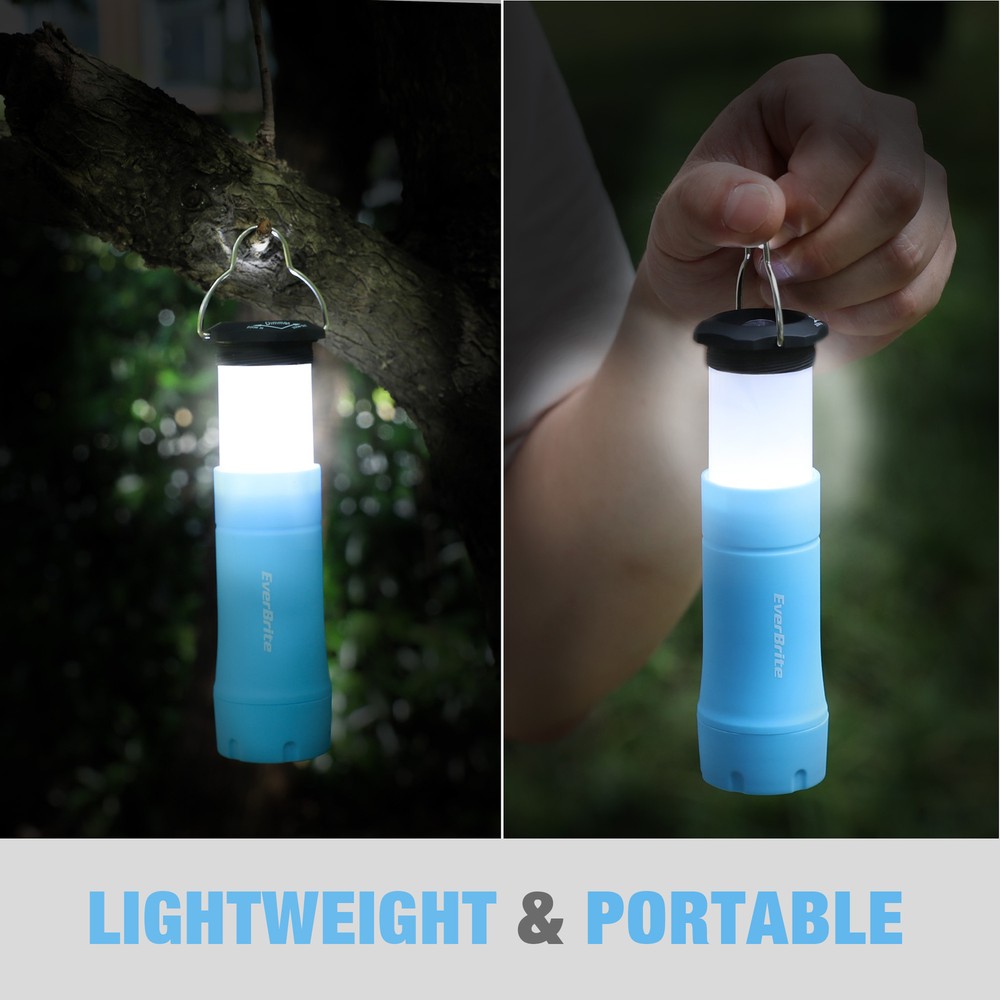 EverBrite 2-in-1 Mini Lanterns and Flashlights, Zoomable Flashlight Blue