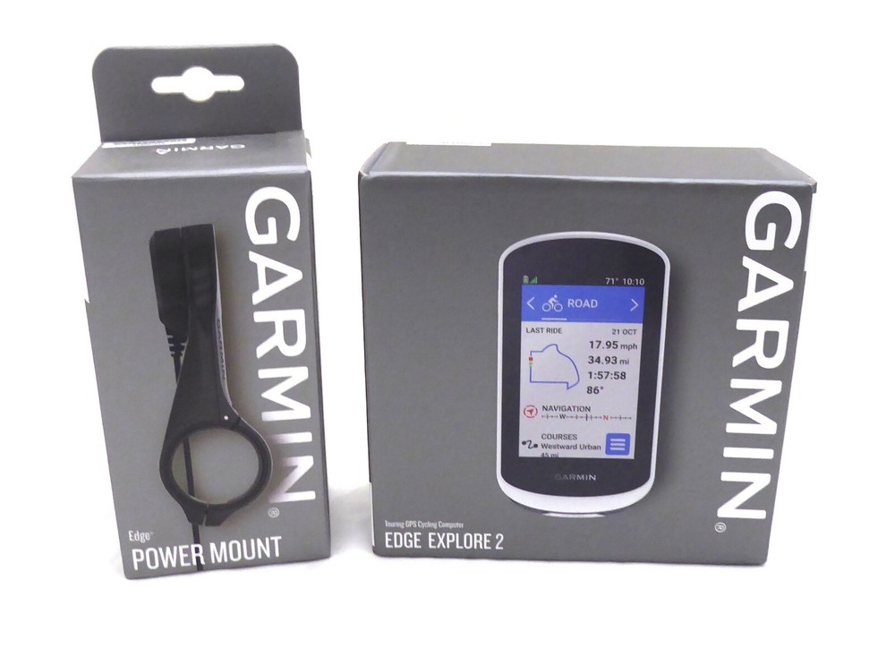 Garmin Edge Explore 2 Power Mount Bundle includes Power Mount