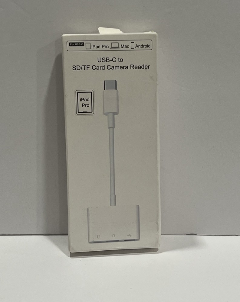 USB C to Micro SD TF Memory Card Reader, Compatible with iPad Pro, MacBook