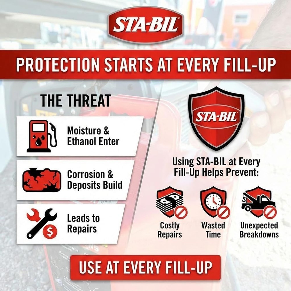 10 Fl. Oz All-in-One Fuel Cleaner & Stabilizer | Enhances MPG & Engine Longevity