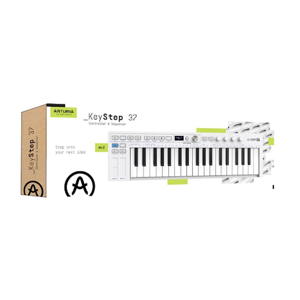Arturia KeyStep 37 mk2 Compact 37 Key Keyboard Controller & Sequencer Pack