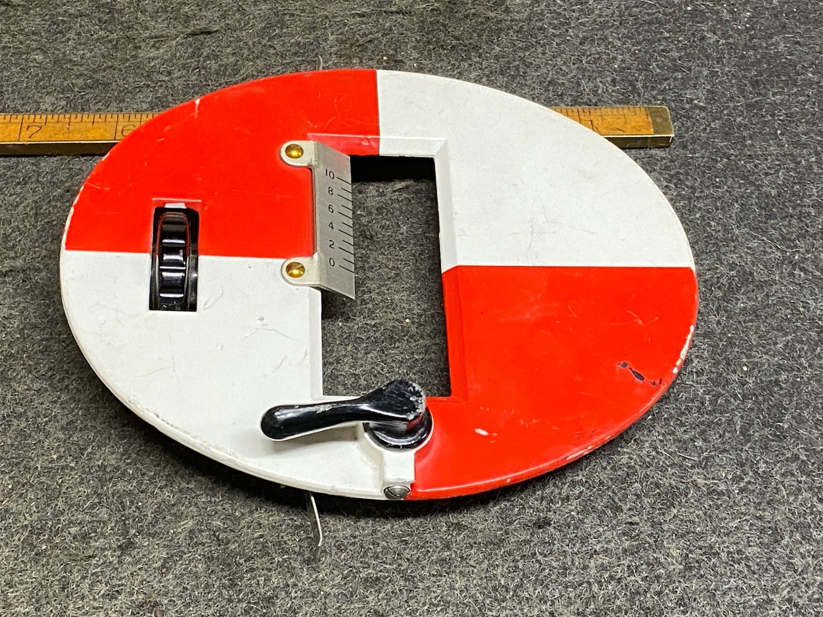 Vintage Aluminum K & E  Surveyor's Survey Target Elevation Target USA