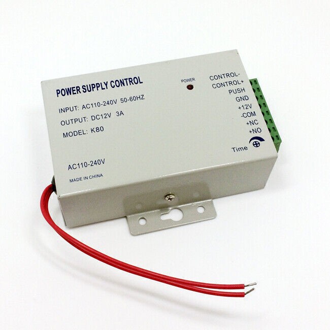 12v Power Supply Door Access Control System RFID EM Control Keypad Access K80