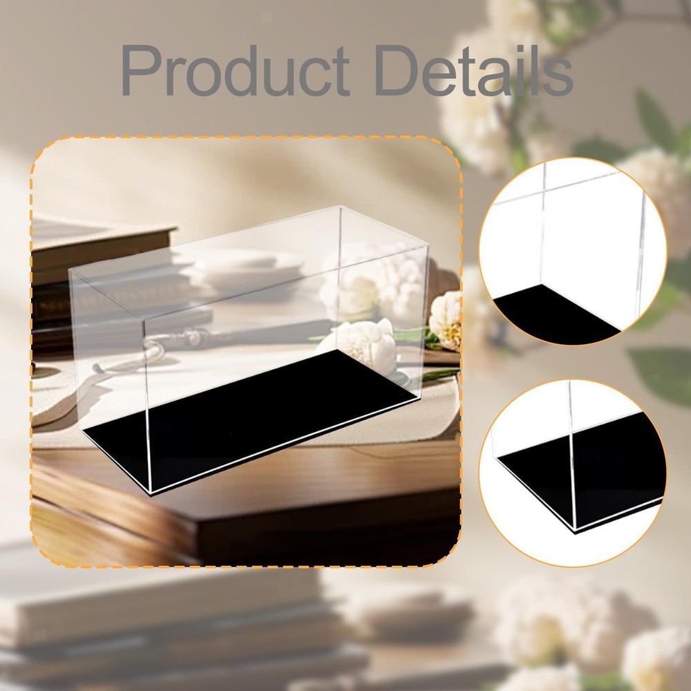 1/9 Model Car Display Case Figure Display Box Transparent Dustproof Versatile