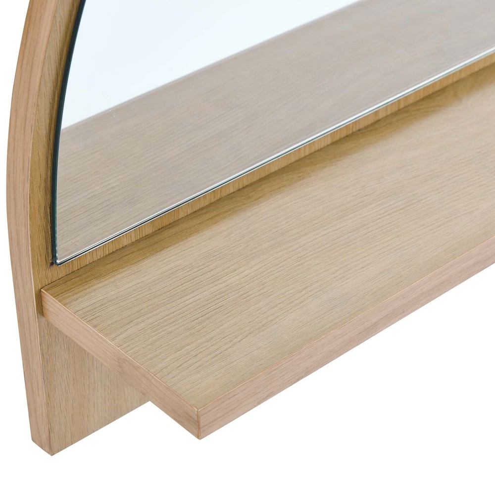 Modway Moonbeam Arched Mirror in Oak