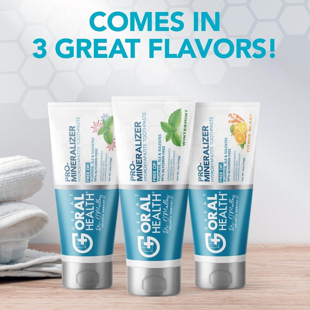 Nano hydroxyapatite Toothpaste Fluoride-Free, Pro Mineralizer Toothpaste: Den...