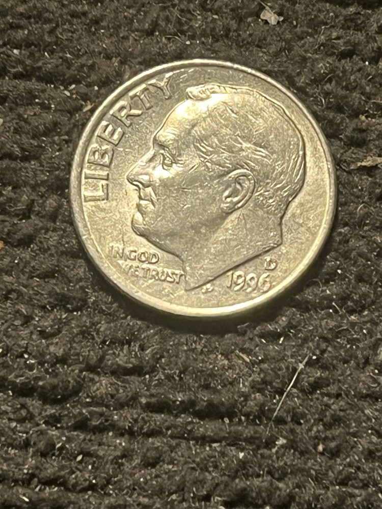 1996-D Roosevelt Dime Double Die Errors