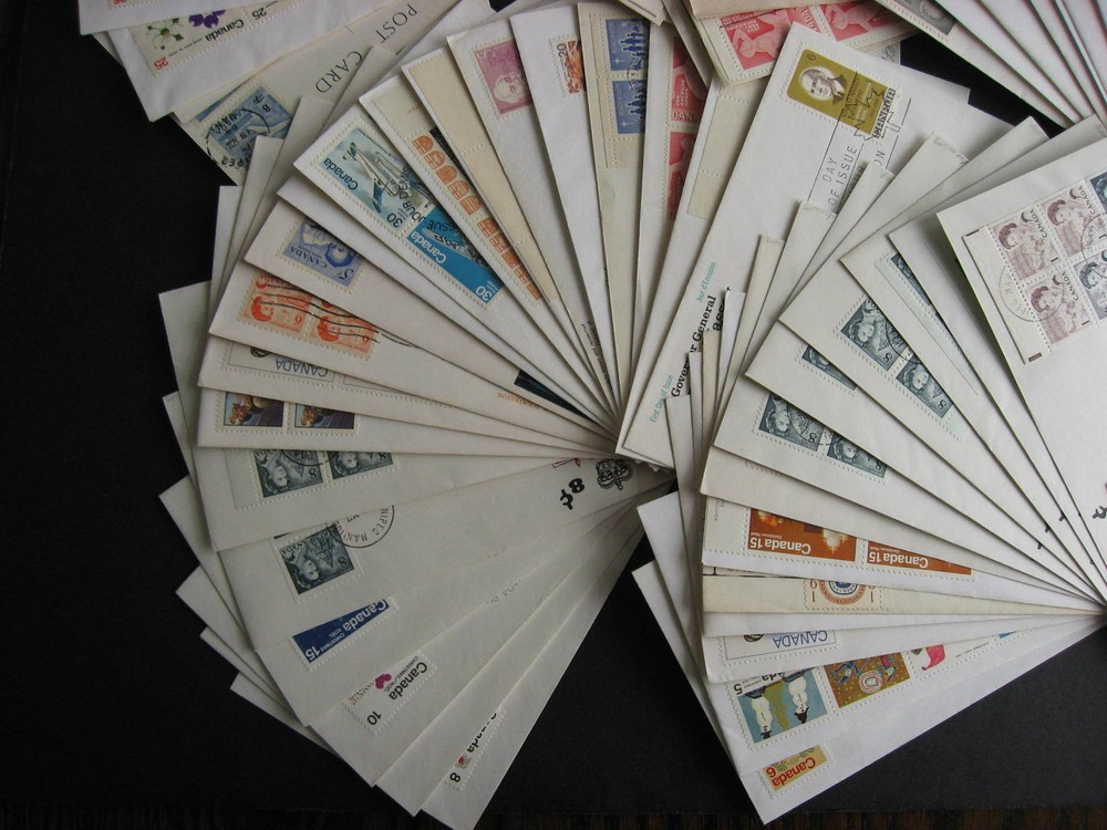 Canada private cachet 150 FDC mixture (duplicates, mixed cond) check them out!