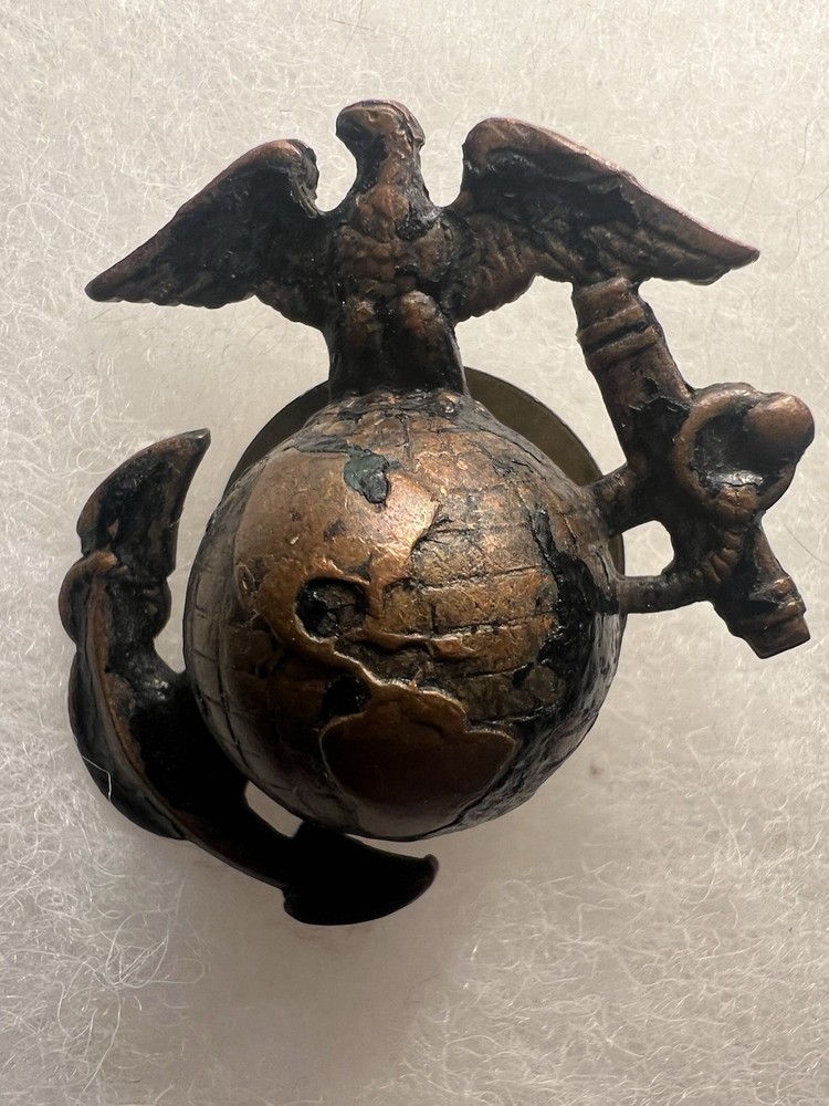 Pattern 1920 Service Enlisted Cap EGA Emblem USMC.