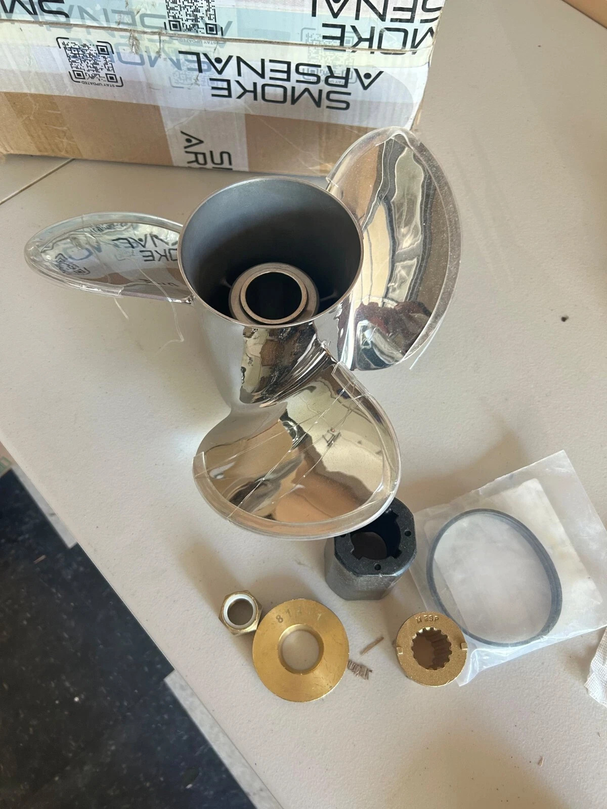 14 1/2x19 Stainless Boat Propeller for Mercury Engine 135-300 HP 15 Tooth