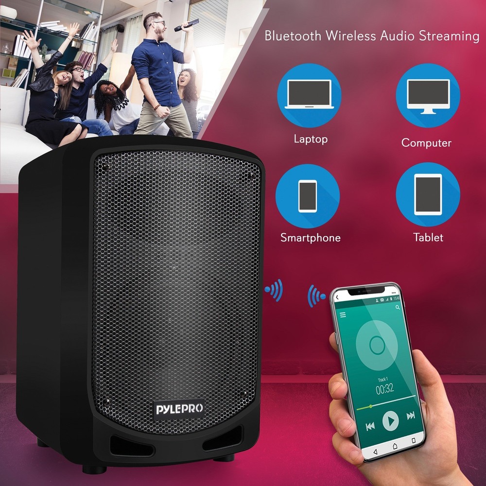 Compact Portable Bluetooth PA Speaker