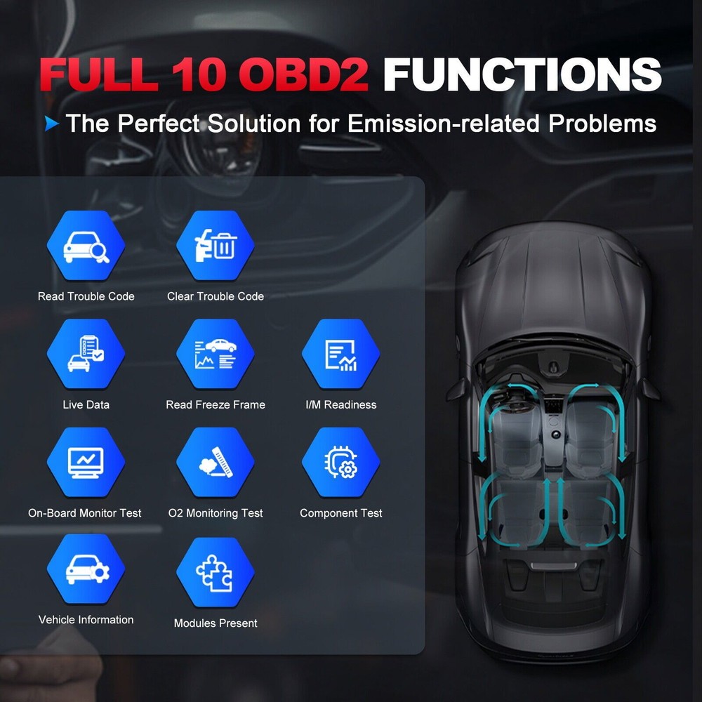 XTOOL D5S Auto OBD2 Scanner Engine Transmission Diagnostic Tool Live Data Graph