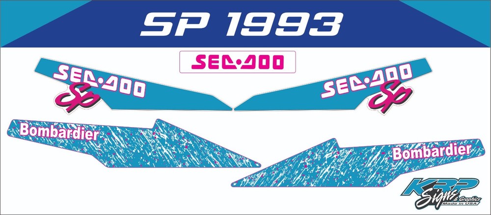 SEADOO SP 1993 Graphics / Decal / Sticker Kit