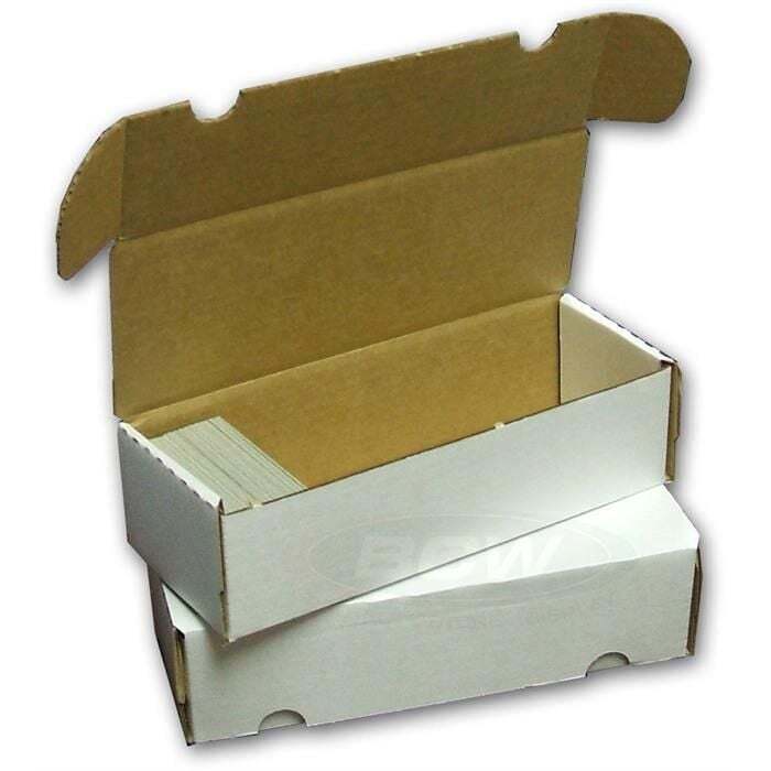 5 BCW 550 Count Card Storage Boxes