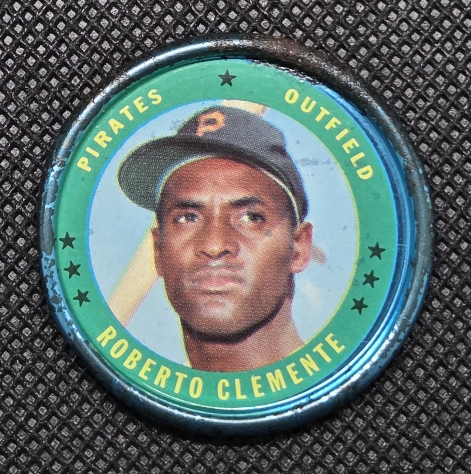 1971 Topps Coin #71- Roberto Clemente HOF Pirates