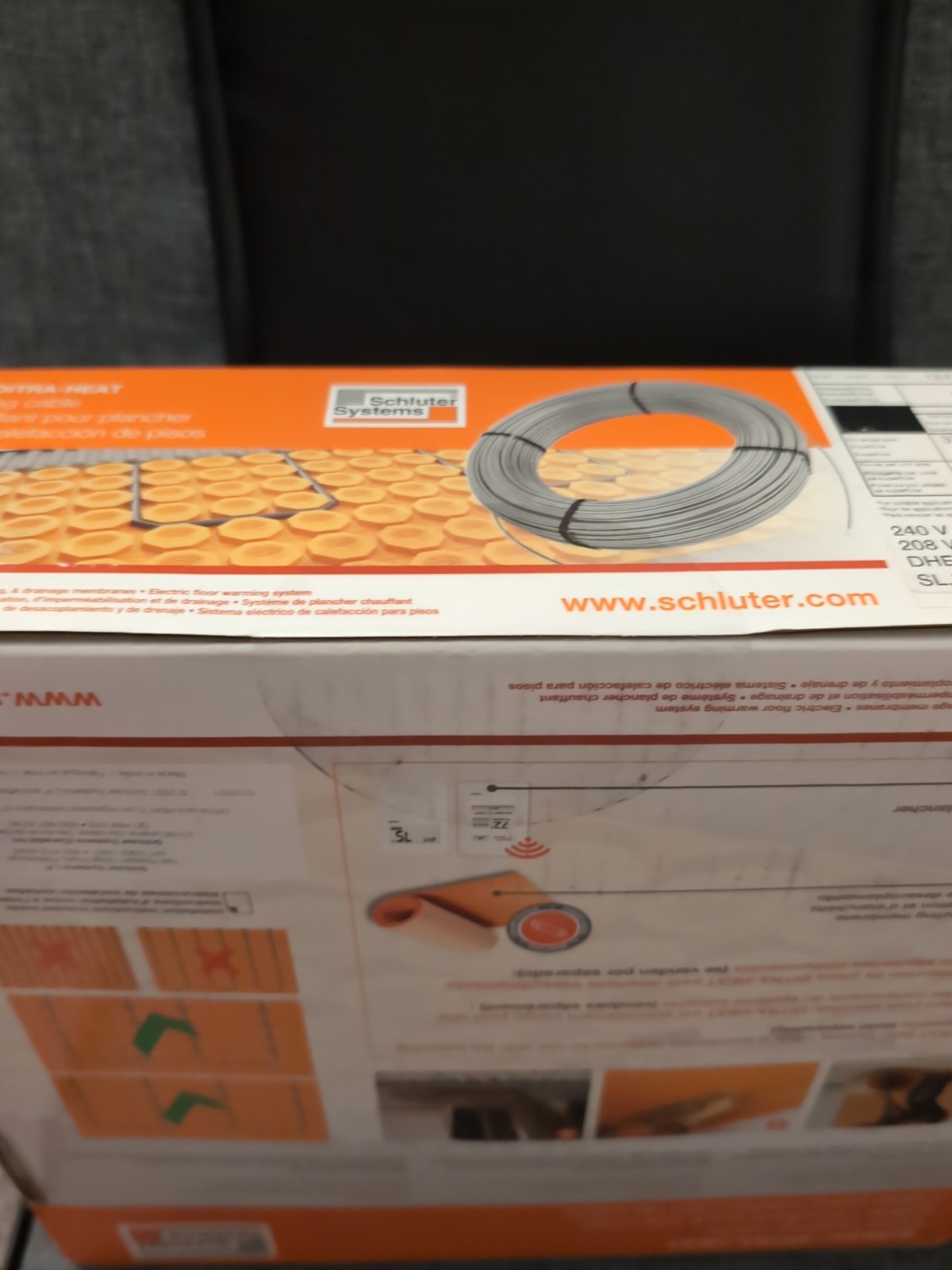 Schluter DITRA-HEAT DHEHK24038 Cable 240V 124.1 Ft- (37.5 Sqft)