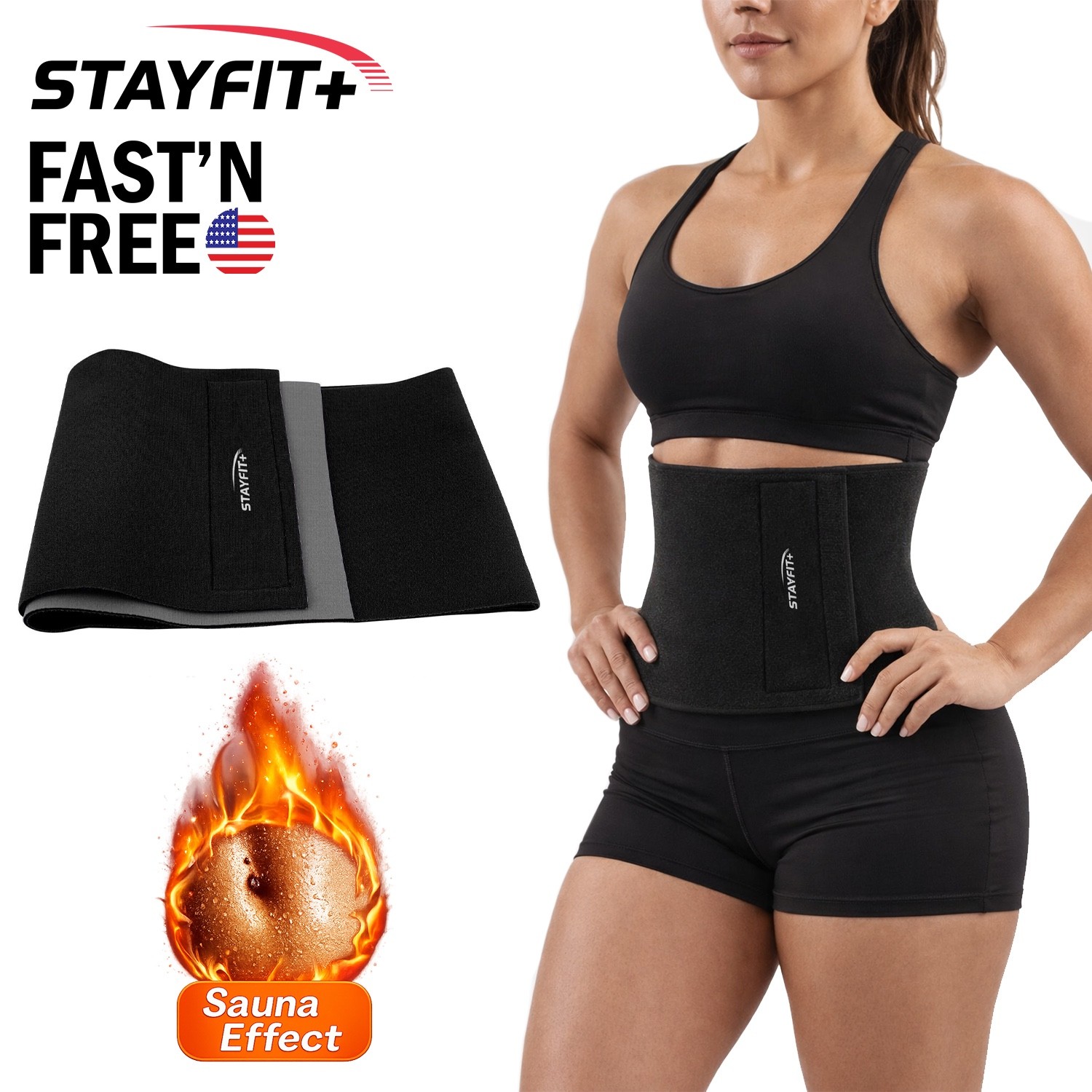 Waist Trainer Slimmer Belt Corset Sweat Fat Burner Weight Loss Support Women Men