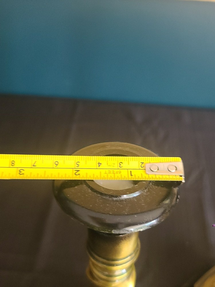 2 Ornate Solid Brass Candle Sticks Made In India EUC