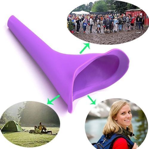 3xReusable Silicone Portable Urinal Women Female Travel Camping Stand Pee Device