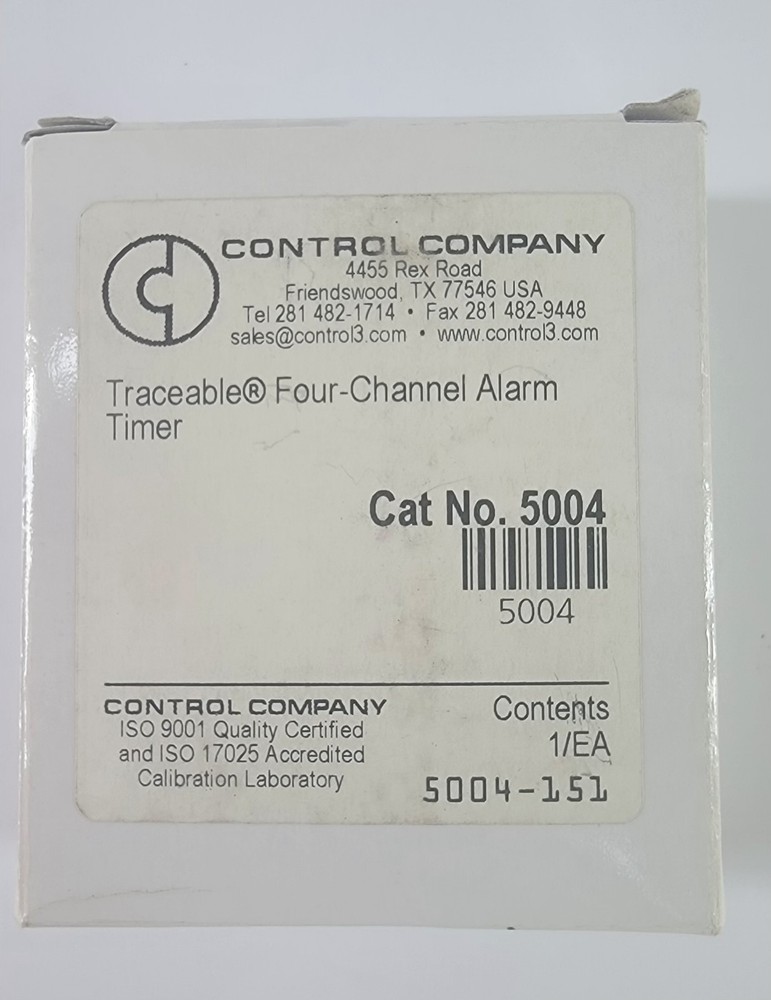 Traceable Four Channel Alarm Timer ISO 17025
