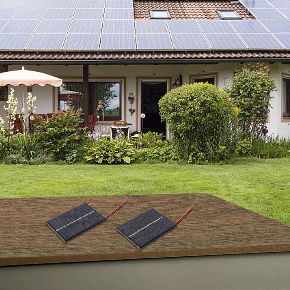 DIY Projects 6V Solar Panel 15CM Cable Compact Size 90*60*3MM Easy Installation