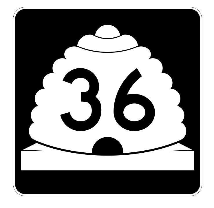 Utah State Highway 36 Sticker Decal