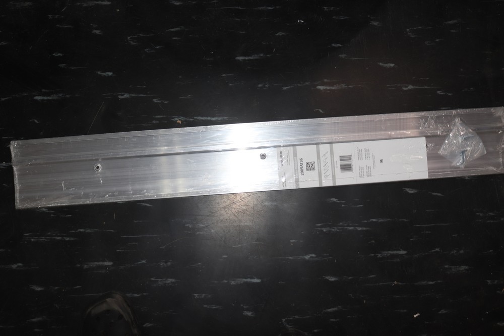 Pemko Latching Panic Exit Threshold Aluminum with Black Thermo Seal Insert