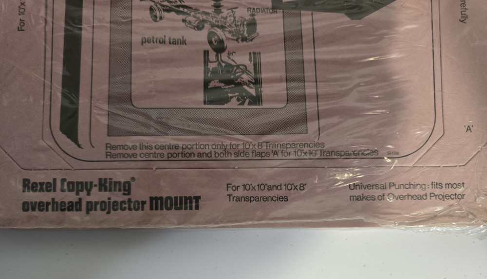 Rexel Copy King Transparency Mounts – Overhead Projector / Acetate Protectors