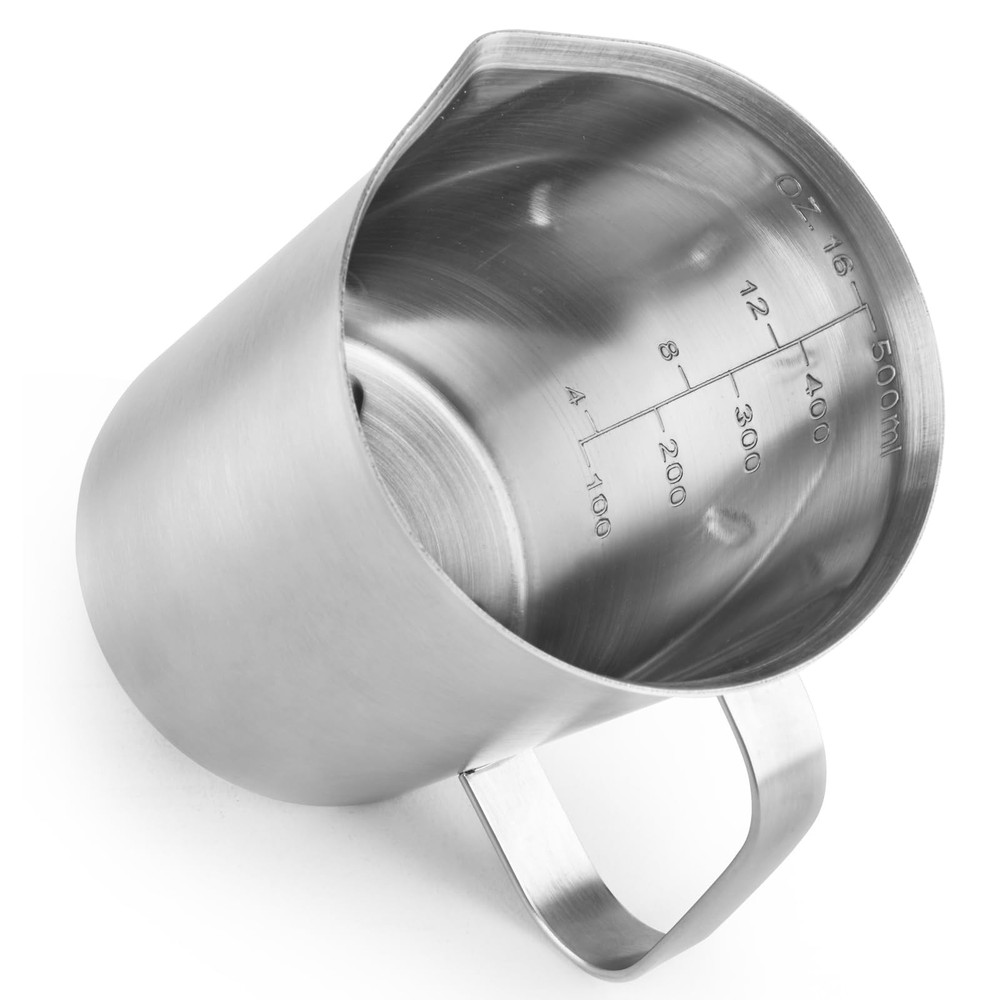 16oz Stainless Measuring Cup Pitcher w Handle