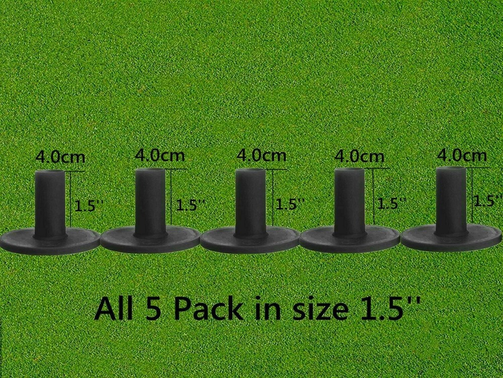 New Golf Rubber Tee For Driving Range Practice Mat 3/5/6 Pack Fast Ship
