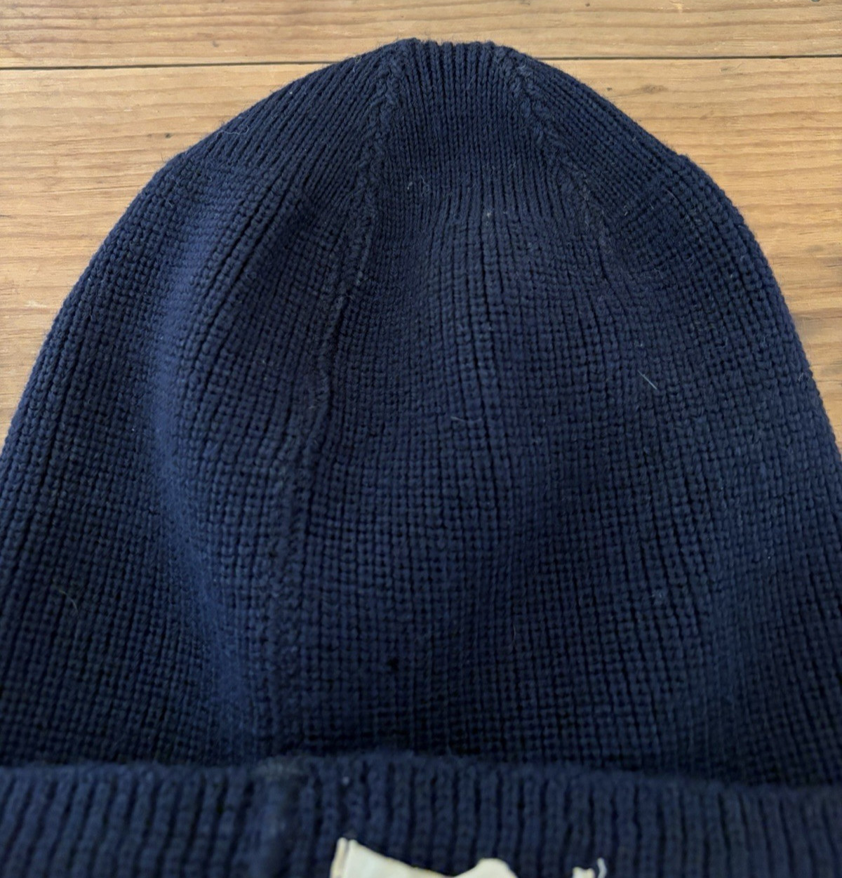 VINTAGE 1960s USN WATCH CAP VIETNAM WAR NAVY MILITARY WOOL KNIT NAVY BLUE BEANIE