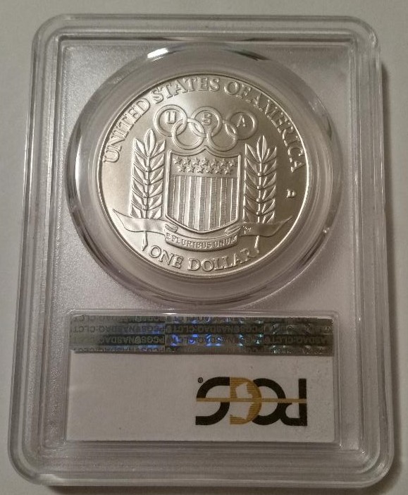 1992 D Olympic Commemorative Silver Dollar Baseball MS70 PCGS