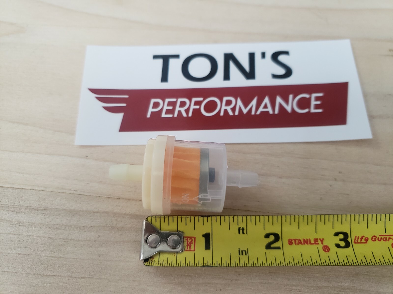 5 pack Motorcycle Gas Inline Fuel Filter Petrol Magnetic Pipes Lines 1/4" Tube