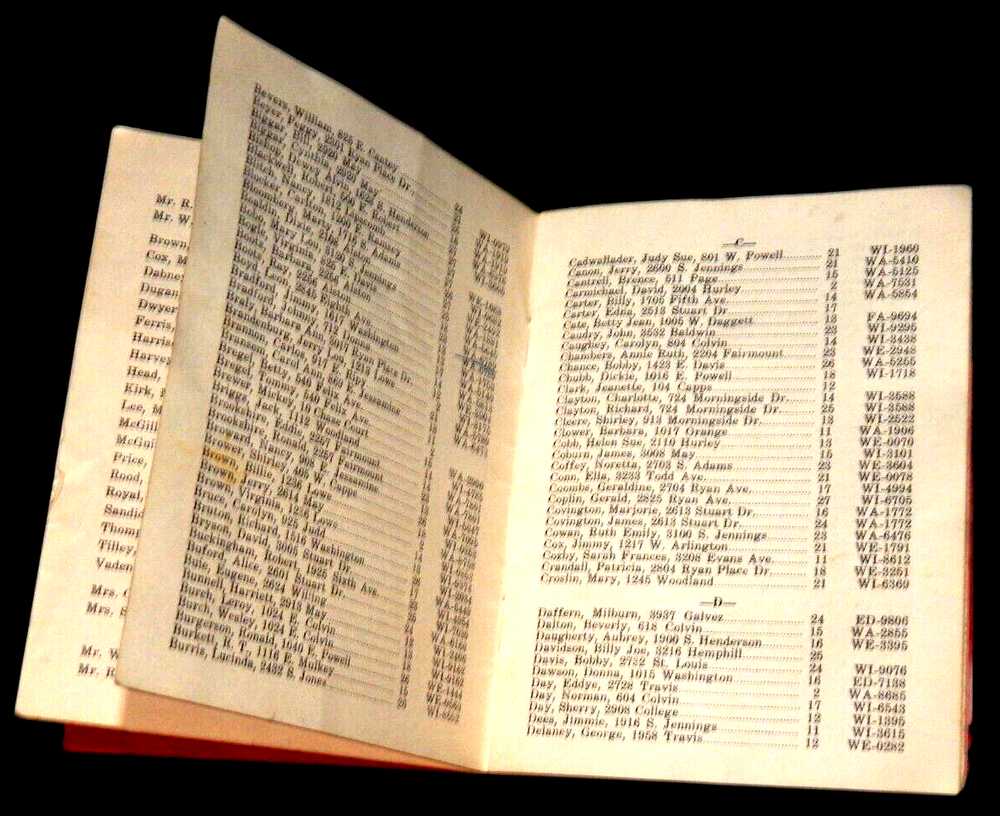 1951 Daggett Junior High School Student Directory