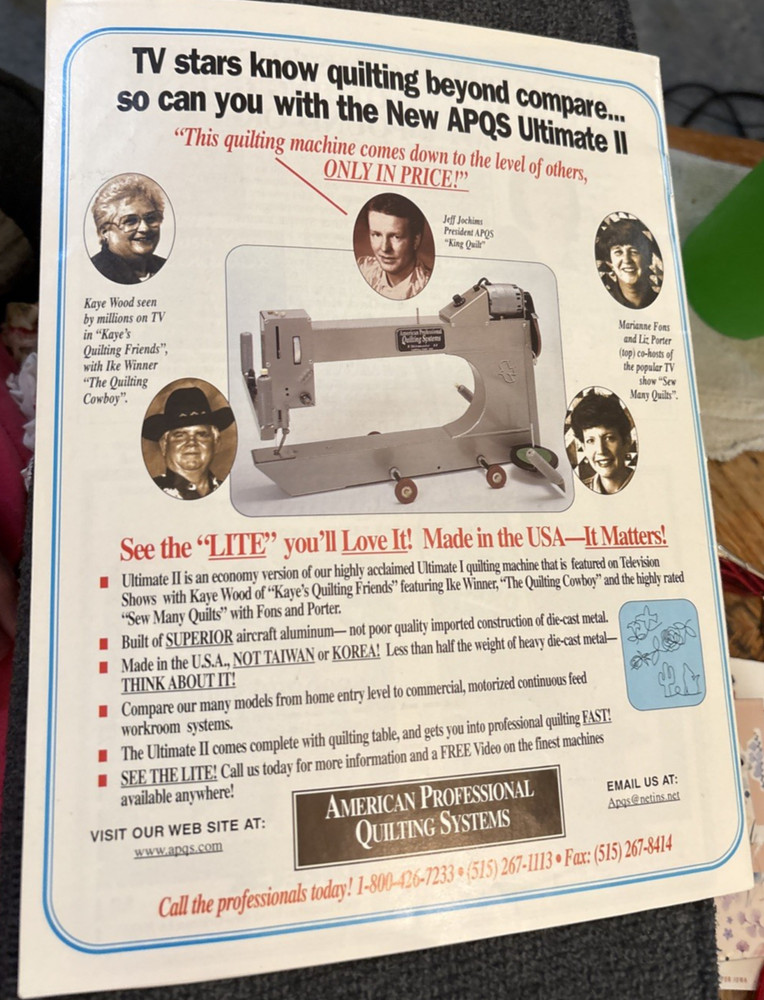 Vtg Rare Quick & Easy Quilting Patterns April 1999