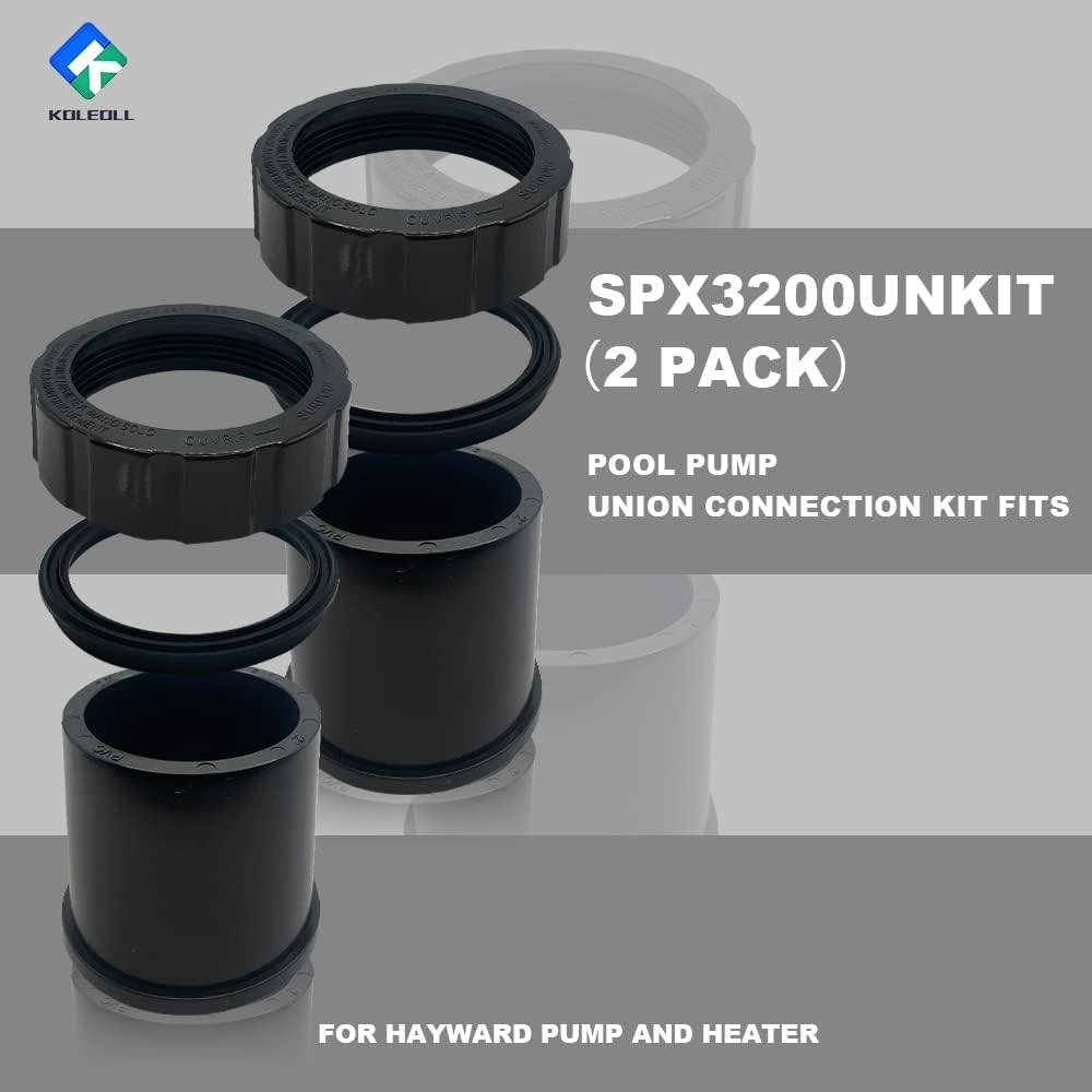 SPX3200UNKIT Union Connector Replacement Kit Compatible with Hayward Select...