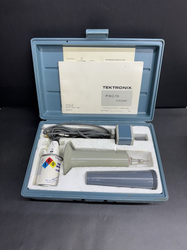 Tested Tektronix P6015 High Voltage Probe W/ full Accessories Case And Manual