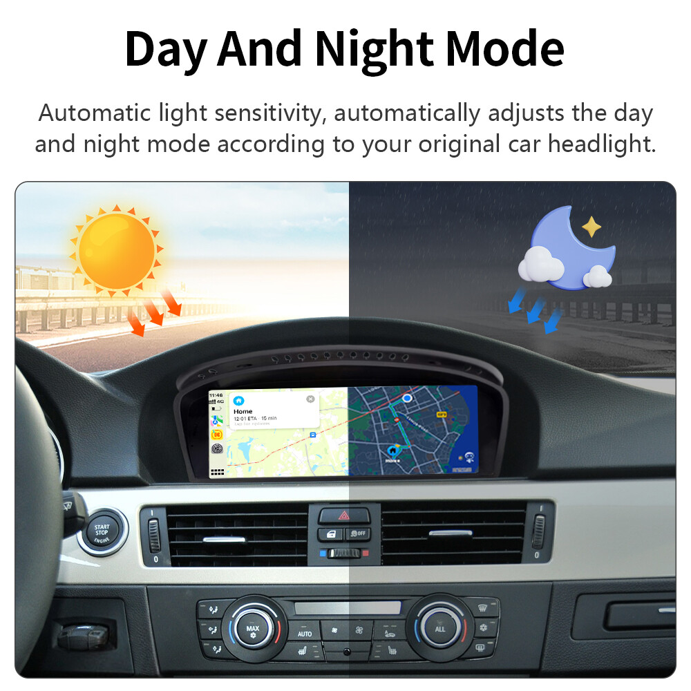 For BMW With CIC 3 5 Series E90 E91 E92 E93 E60 E61 Wireless CarPlay TouchScreen