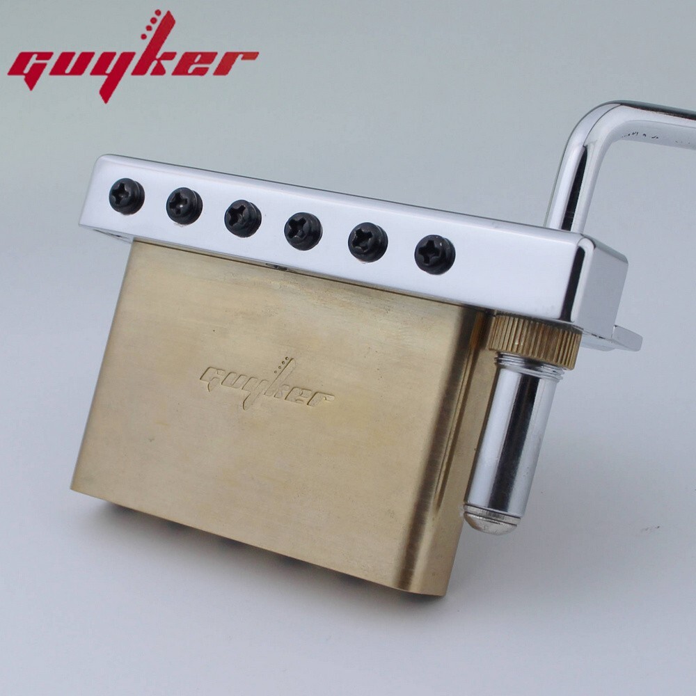 Guyker Non-locking 2 Point Guitar Tremolo Bridge String Spacing 10.8MM Chrome