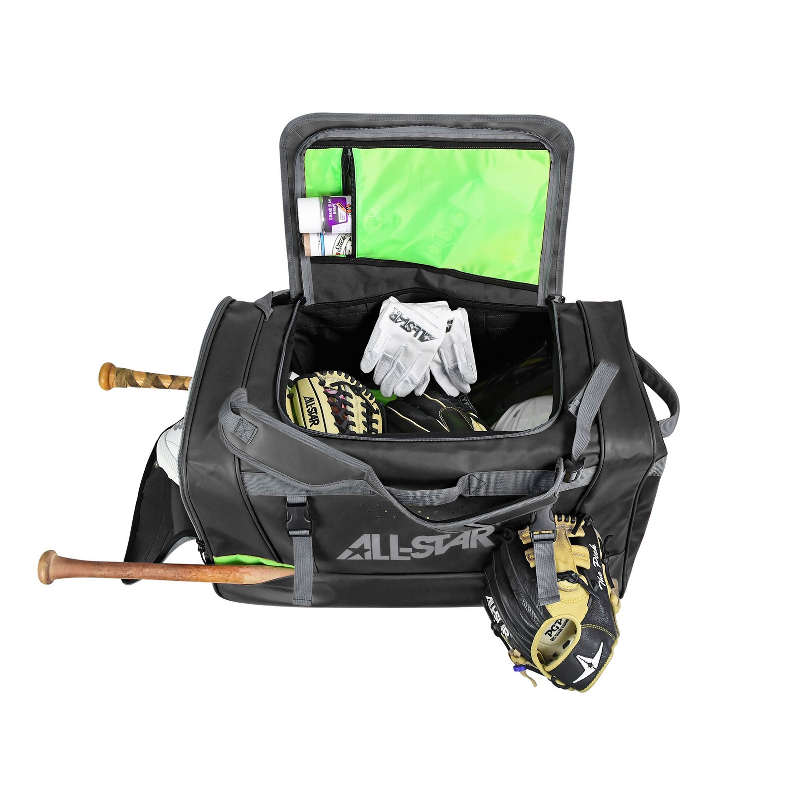 All-Star S7 Elite Baseball/Softball Player Duffle Bag - Black